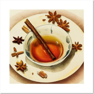 Cinnamon Tea Autumn Posters and Art